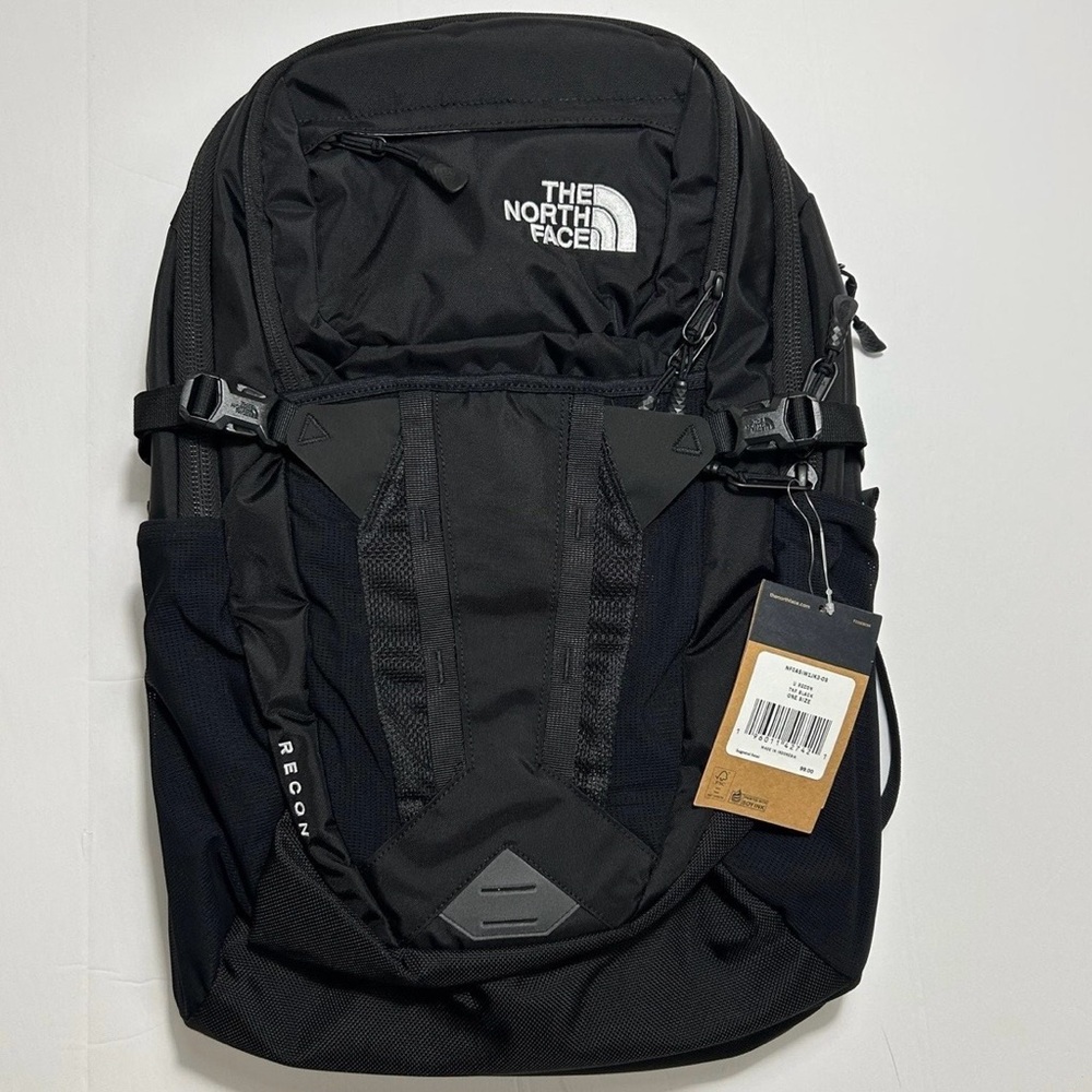 The North Face Unisex Recon Backpack School Bag TNF Black BRAND NEW WITH TAGS